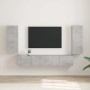 Mueble de TV Montado en la Pared 2 pcs Concreto 30 x 31 x 80 cm en Muebles TV | Comprar online en Foro24