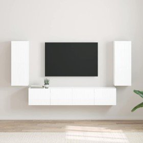 Mueble de TV Montado en la Pared 2 pcs Brillante en Muebles TV | Comprar online en Foro24