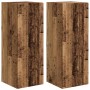 Mueble de TV Montado en la Pared 2 pcs Madera Vieja