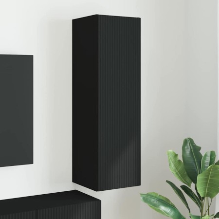 Mueble de TV Montado en la Pared Negro 30 x 31 x 100 cm en Muebles TV | Comprar online en Foro24