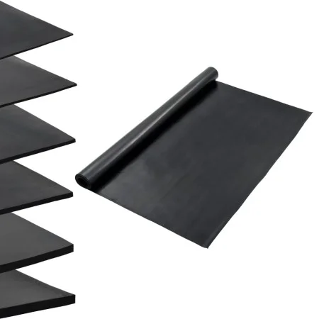 Smooth non-slip rubber mat 1.2x2 m 1 mm by , Floors and carpets - Ref: Foro24-143955, Price: 30,12 €, Discount: %