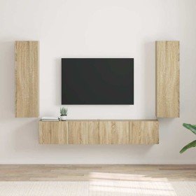 Mueble de TV Montado en la Pared 2 pcs Sonoma 30 x 31 x 100 cm en Muebles TV | Comprar online en Foro24