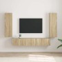 Mueble de TV Montado en la Pared 2 pcs Sonoma 30 x 31 x 100 cm