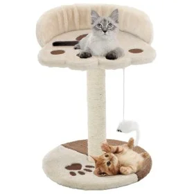 Cat scratching post with sisal post 40 cm beige and brown by vidaXL, Cat furniture - Ref: Foro24-170543, Price: 28,59 €, Disc...