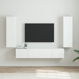 Mueble de TV Montado en la Pared 2 pcs Brillante en Muebles TV | Comprar online en Foro24