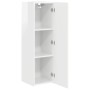 Mueble de TV Montado en la Pared 2 pcs Brillante