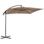 Ampelschirm mit Stahlmast 250x250 cm taupe von vidaXL, Sonnenschirme - Ref: Foro24-44880, Preis: 137,67 €, Rabatt: %