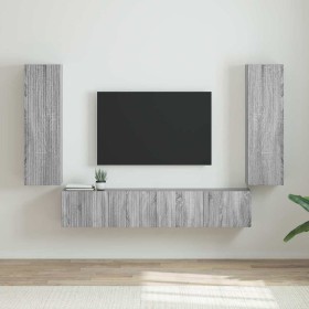 Mueble de TV Montado en la Pared 2 pcs Gris Sonoma en Muebles TV | Comprar online en Foro24
