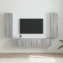 Mueble de TV Montado en la Pared 2 pcs Gris Sonoma