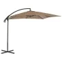 Ampelschirm mit Stahlmast 250x250 cm taupe von vidaXL, Sonnenschirme - Ref: Foro24-44880, Preis: 137,67 €, Rabatt: %