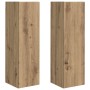 Mueble de TV Montado en la Pared 2 pcs Roble Artesanal