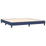 Box spring bed with blue fabric mattress 200x200 cm by , Beds and slatted bases - Ref: Foro24-3140247, Price: 594,80 €, Disco...
