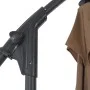 Cantilever parasol with steel pole 250x250 cm taupe by vidaXL, Umbrellas - Ref: Foro24-44880, Price: 140,49 €, Discount: %