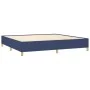 Box spring bed with blue fabric mattress 200x200 cm by , Beds and slatted bases - Ref: Foro24-3142527, Price: 643,27 €, Disco...