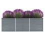 Arriate de jardín de acero galvanizado gris 240x80x77 cm de vidaXL, Maceteros y jardineras - Ref: Foro24-44840, Precio: 90,68...