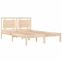 Estructura de cama madera maciza 120x190 cm