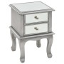 MDF and glass mirror bedside table 34.5x30x50 cm by vidaXL, Nightstands - Ref: Foro24-246658, Price: 135,97 €, Discount: %