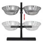 Soporte De Alimentación Ajustable Mascota 2X4.1L Tazón Inoxidable by , Pet bowls, feeders, and waterers - Ref: Foro24-170093,...