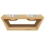 Comederos altos para perros bambú 35,5x18x10,5 cm by , Pet bowls, feeders, and waterers - Ref: Foro24-373370, Price: 38,93 €,...