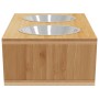 Comederos altos para perros bambú 35,5x18x10,5 cm by , Pet bowls, feeders, and waterers - Ref: Foro24-373370, Price: 39,89 €,...