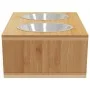 Hohe Futternäpfe für Hunde aus Bambus 35,5x18x10,5 cm von , Futternäpfe, Futtertröge und Tränken für Haustiere - Ref: Foro24-...