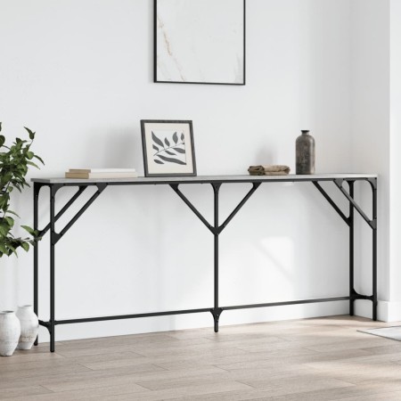 Mesa consola madera de ingeniería gris Sonoma 180x23x75 cm by , Side tables - Ref: Foro24-837770, Price: 54,93 €, Discount: %