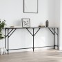 Mesa consola madera de ingeniería gris Sonoma 180x23x75 cm by , Side tables - Ref: Foro24-837770, Price: 54,93 €, Discount: %