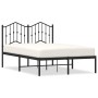 Bettgestell mit schwarzem Metallkopfteil 120x200 cm von , Betten und Lattenroste - Ref: Foro24-373787, Preis: 85,81 €, Rabatt: %
