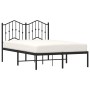 Bettgestell mit schwarzem Metallkopfteil 120x200 cm von , Betten und Lattenroste - Ref: Foro24-373787, Preis: 85,81 €, Rabatt: %