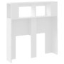 Kopfteil mit LED, weißem Holzwerkstoff, 100 x 18,5 x 103,5 cm von , Kopf- und Fußteile - Ref: Foro24-837330, Preis: 69,90 €, ...