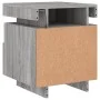 Mesitas de noche con luces LED 2 uds gris Sonoma 40x39x48,5 cm de , Mesitas de noche - Ref: Foro24-836795, Precio: 99,14 €, D...