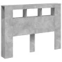 Concrete gray engineered wood LED headboard 140x18.5x103.5 cm by , Headboards and footboards - Ref: Foro24-837347, Price: 82,...