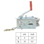 Cabrestante manual 1360 kg de vidaXL, Cabrestantes - Ref: Foro24-143997, Precio: 59,18 €, Descuento: %