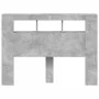 Cabecero LED madera ingeniería gris hormigón 140x18,5x103,5 cm de , Cabeceros y pies de cama - Ref: Foro24-837347, Precio: 82...