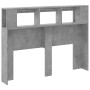 Betongraues LED-Kopfteil aus Holzwerkstoff, 140 x 18,5 x 103,5 cm von , Kopf- und Fußteile - Ref: Foro24-837347, Preis: 83,42...