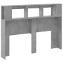 Concrete gray engineered wood LED headboard 140x18.5x103.5 cm by , Headboards and footboards - Ref: Foro24-837347, Price: 82,...