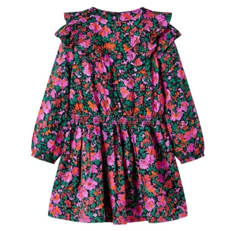 Kleid für Kinder mit langen Ärmeln in leuchtendem Rosa, Größe 116. von , Kinderkleider - Ref: Foro24-14476, Preis: 11,04 €, R...
