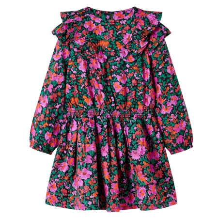 Kleid für Kinder mit langen Ärmeln in leuchtendem Rosa, Größe 92. von , Kinderkleider - Ref: Foro24-14474, Preis: 11,14 €, Ra...