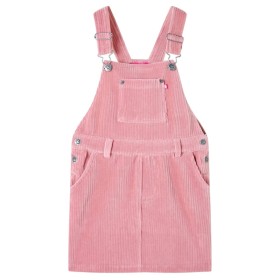 Vestido infantil pana rosa claro 104