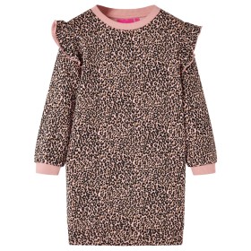 Vestido sudadera infantil rosa medio 92