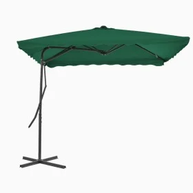 Gartenschirm mit Stahlstange 250x250 cm grün von vidaXL, Sonnenschirme - Ref: Foro24-44881, Preis: 125,38 €, Rabatt: %