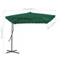 Garden umbrella with steel pole 250x250 cm green by vidaXL, Umbrellas - Ref: Foro24-44881, Price: 125,33 €, Discount: %