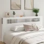 Kopfteil mit LED, weißem Holzwerkstoff, 220 x 18,5 x 103,5 cm von , Kopf- und Fußteile - Ref: Foro24-837372, Preis: 96,01 €, ...