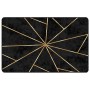 Waschbarer rutschfester Teppich in Schwarz und Gold 190x300 cm. von , Teppiche - Ref: Foro24-136619, Preis: 105,38 €, Rabatt: %