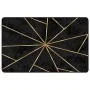 Waschbarer rutschfester Teppich in Schwarz und Gold 190x300 cm. von , Teppiche - Ref: Foro24-136619, Preis: 103,35 €, Rabatt: %