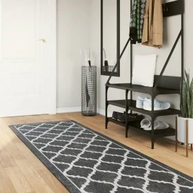 Alfombra lavable antideslizante negro y blanco 80x300 cm by , Rugs - Ref: Foro24-136604, Price: 38,95 €, Discount: %