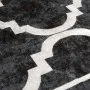 Alfombra lavable antideslizante negro y blanco 80x300 cm de , Alfombras - Ref: Foro24-136604, Precio: 38,72 €, Descuento: %
