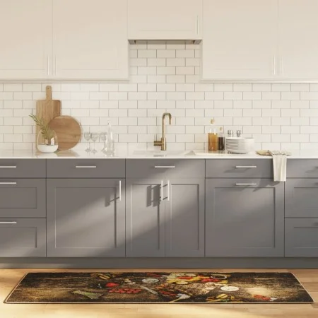 Waschbarer rutschfester Küchenteppich in Multicolor 60x180 cm. von , Teppiche - Ref: Foro24-136627, Preis: 26,46 €, Rabatt: %