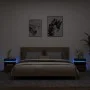 Nachttische mit LED-Lichtern, 2 Stück, Eiche Braun, 40x39x48,5cm. von , Nachttische - Ref: Foro24-836797, Preis: 124,15 €, Ra...