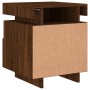 Mesitas de noche con luces LED 2 uds marrón roble 40x39x48,5cm by , Nightstands - Ref: Foro24-836797, Price: 126,23 €, Discou...